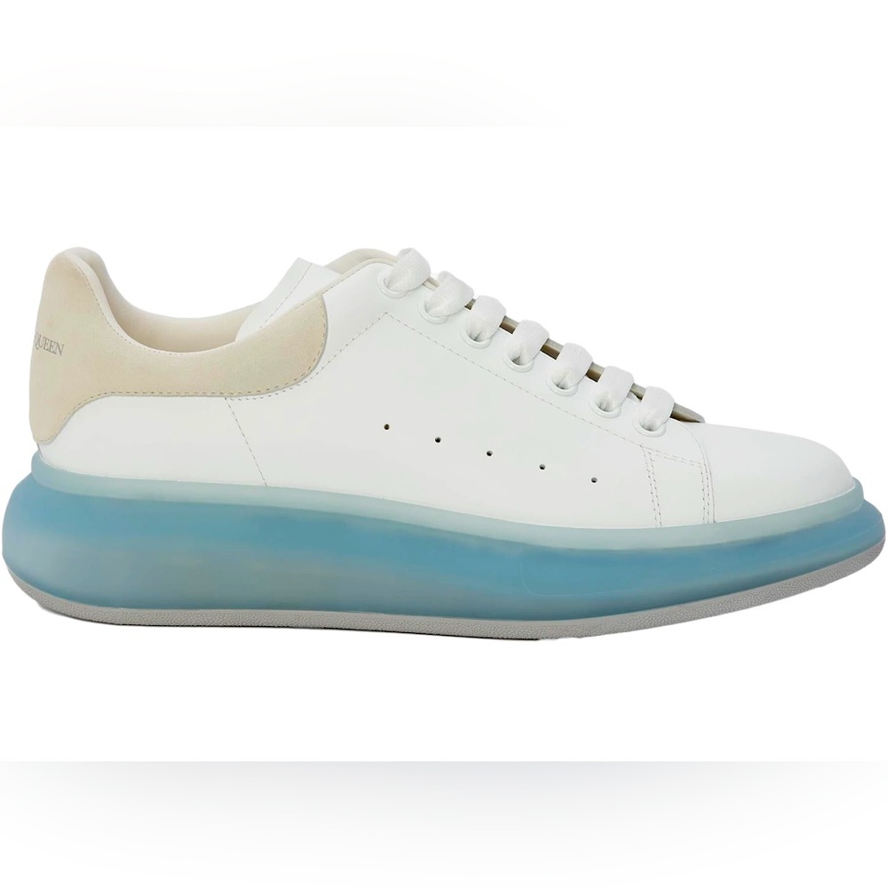 Alexander McQueen Men’s Larry Oversized Leather Frosted Sole Sneakers Size US 9